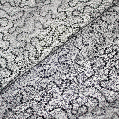 Embroidered Netting with Paillettes
