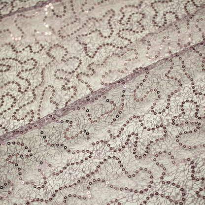 Embroidered Netting with Paillettes