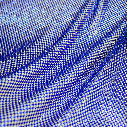 Rete Stretta con Strass Tondi Piccoli Tono su Tono