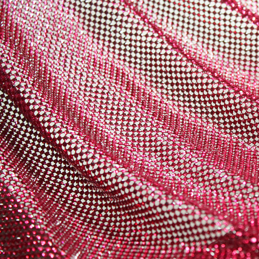 Narrow Netting with Small Tonal Round Rhinestones