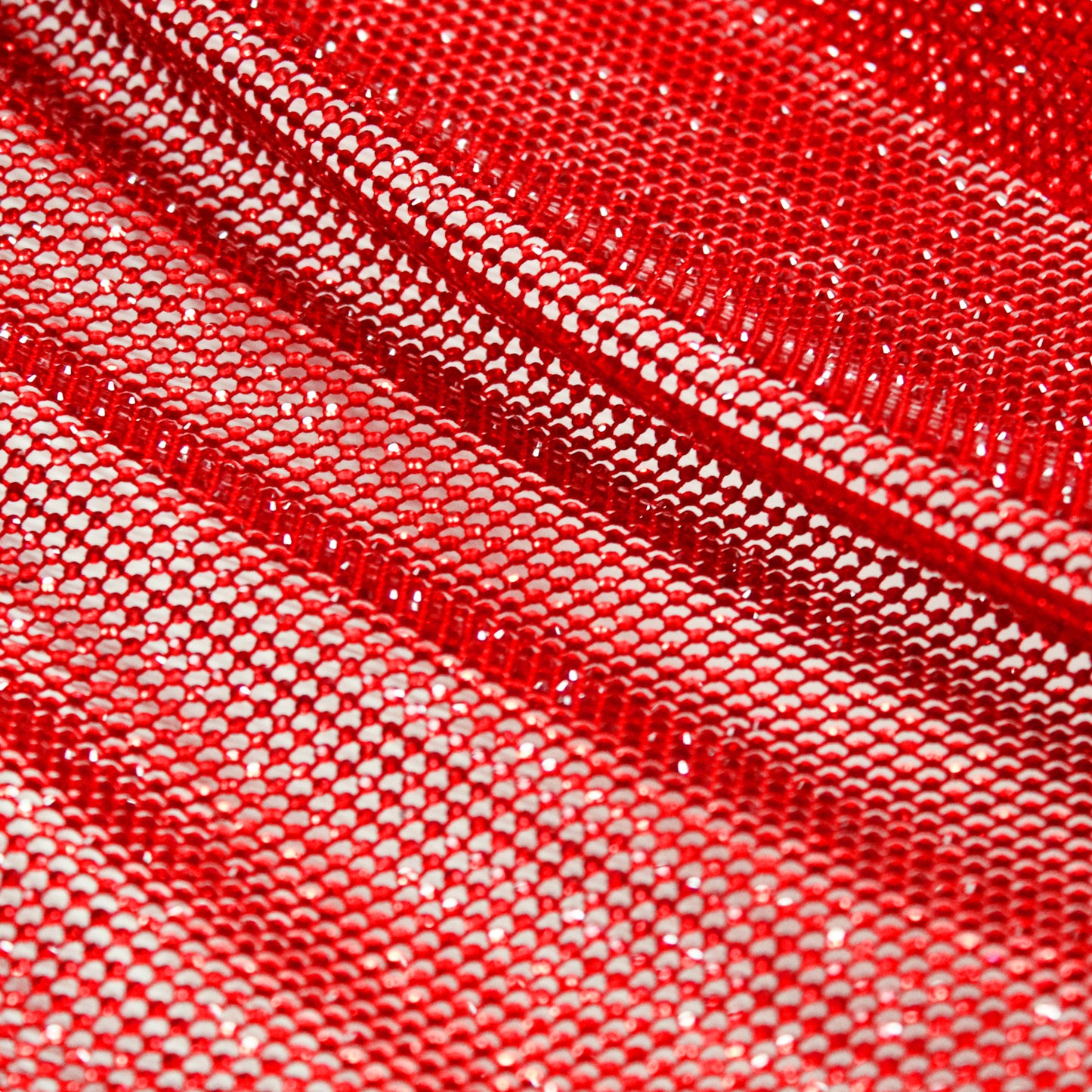 Narrow Netting with Small Tonal Round Rhinestones