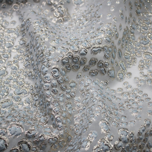 Brocade Fabric with Leopard Skin Effect