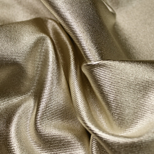 Coated Cady Fabric with Denim Effect