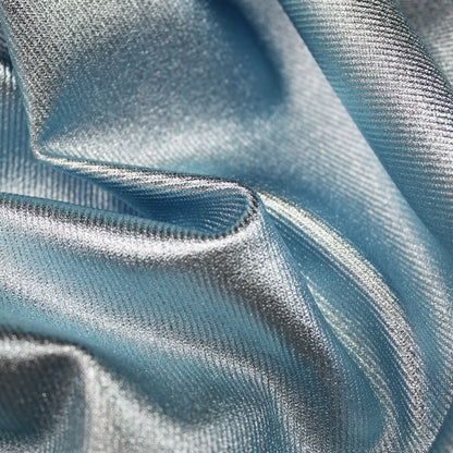 Coated Cady Fabric with Denim Effect