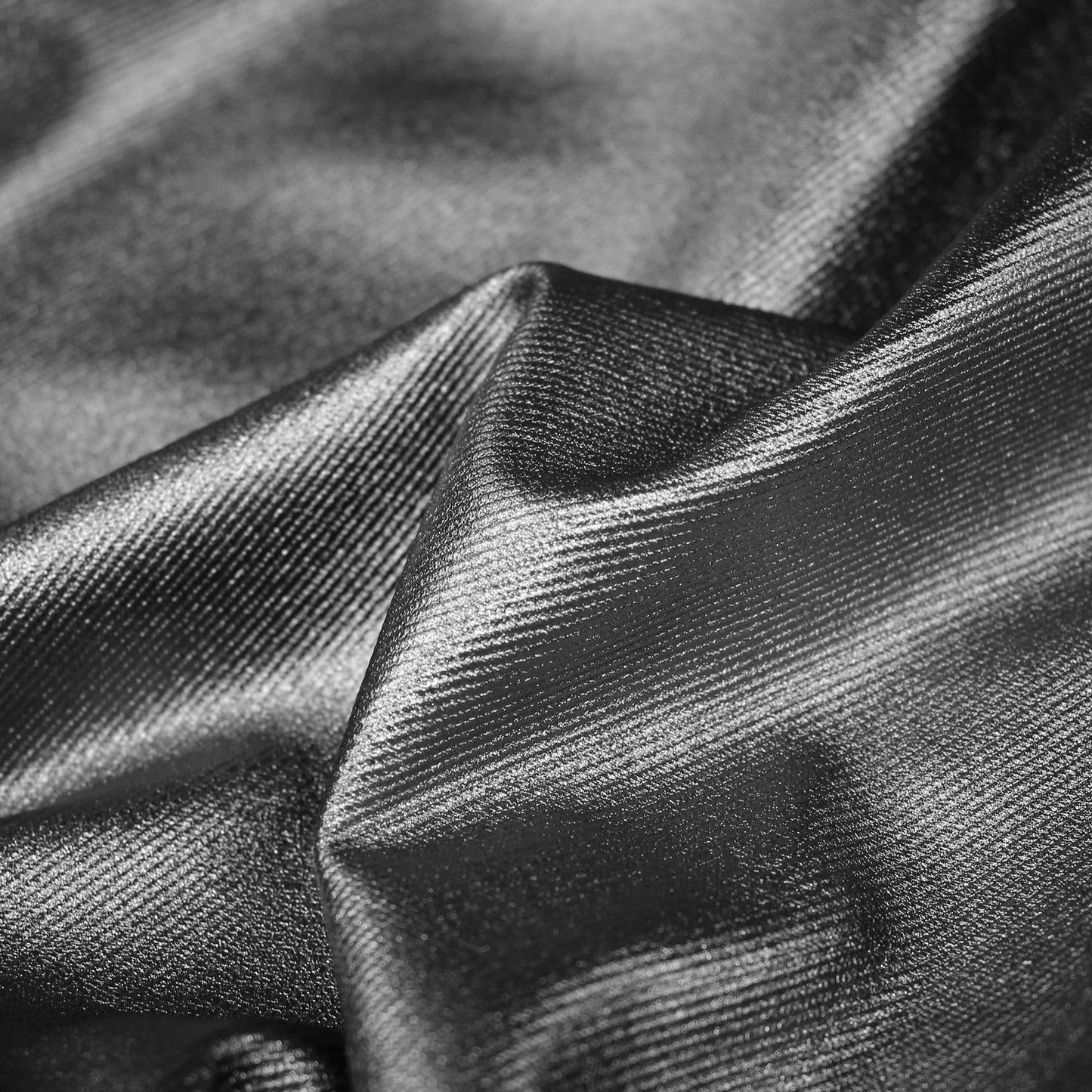 Coated Cady Fabric with Denim Effect