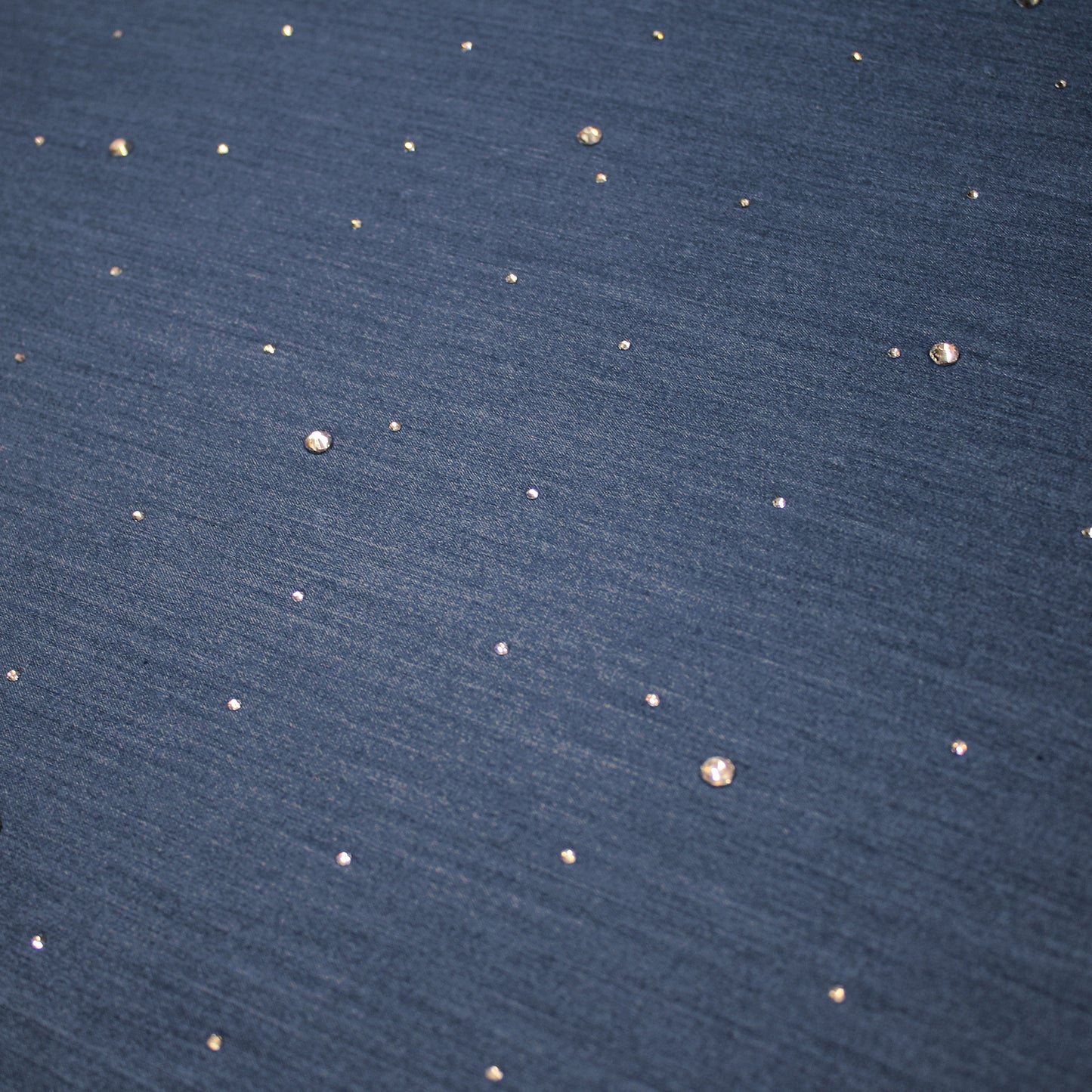 Embroidered Chambray Fabric with Strass