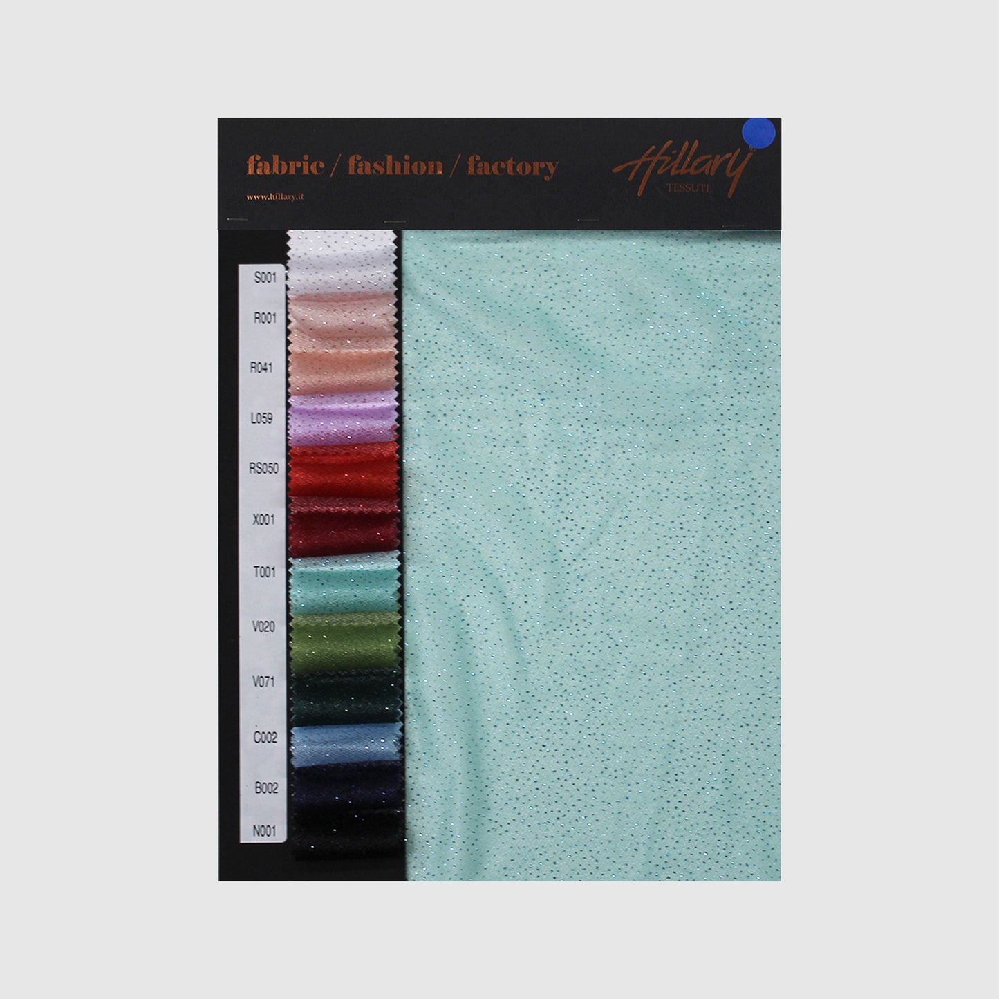 Cartella Tessuto Georgette Glitter