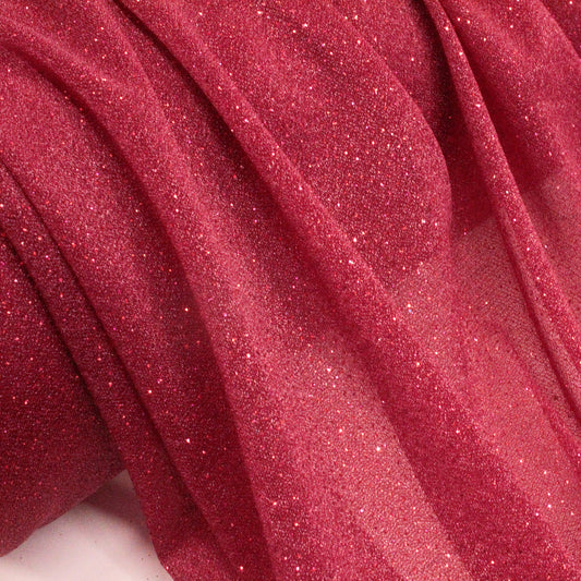 Tessuto Georgette Glitter