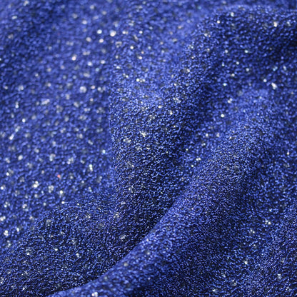 Stretch Jersey Fabric with Tonal Glitter Polka Dots