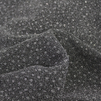 Stretch Jersey Fabric with Tonal Glitter Polka Dots