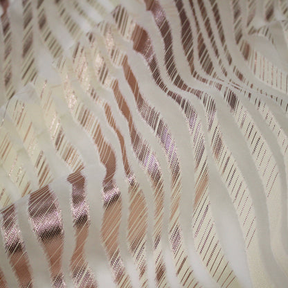 Organza Fil Coupe Fabric with Zebra Pattern