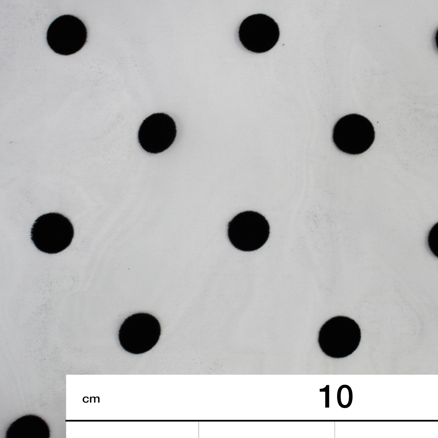 Organza Flock with Large Polka Dots Fabric