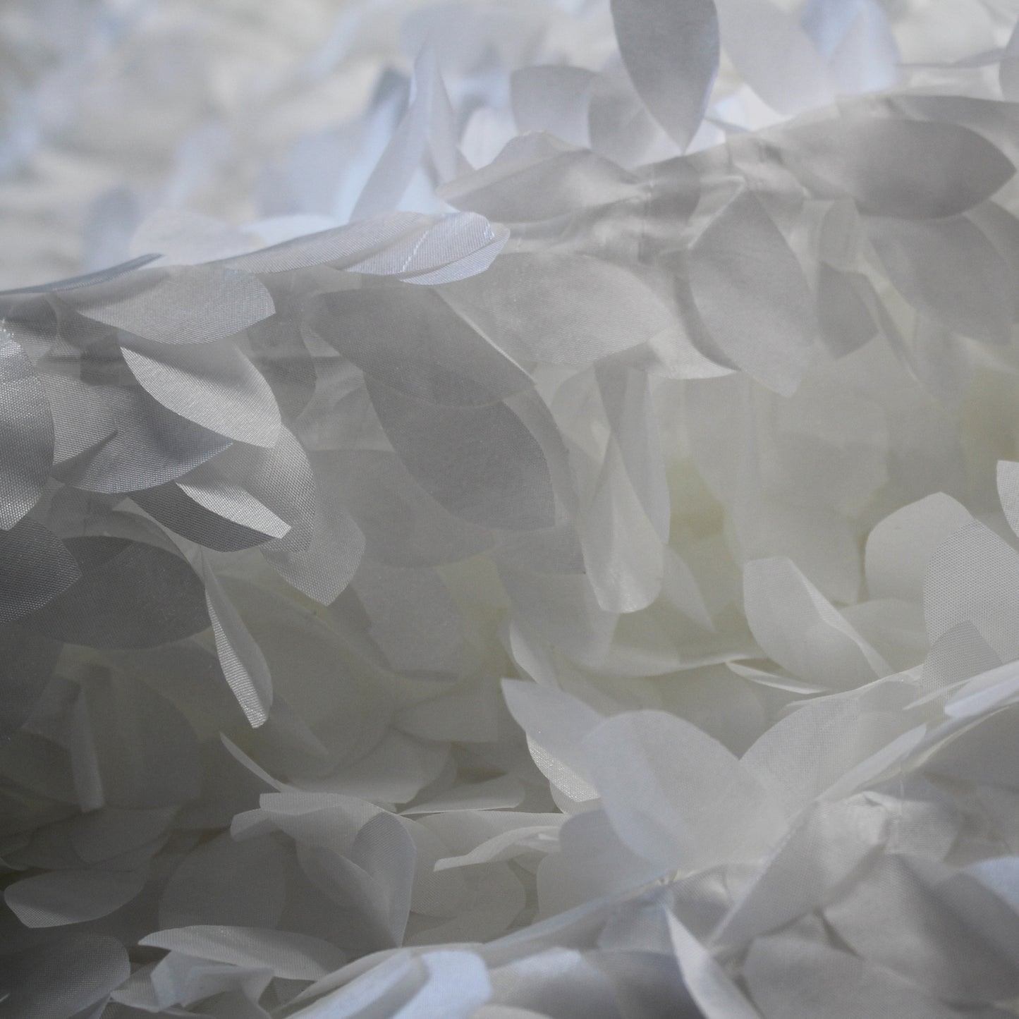 Taffeta Fabric with Satin Leaves