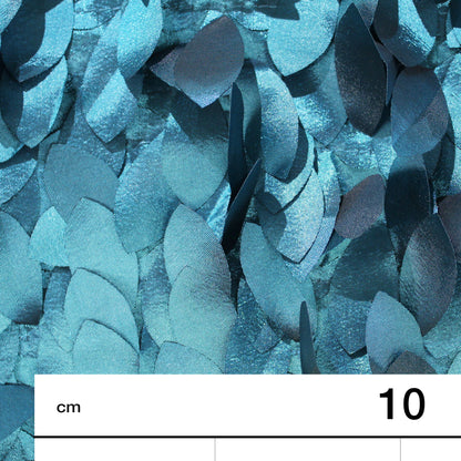 Taffeta Fabric with Satin Leaves