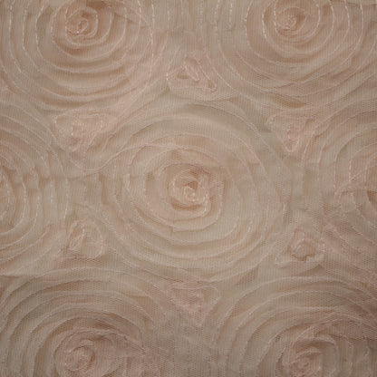 Tulle Alta Moda con Ricamo 3D di Rose a Campo Pieno