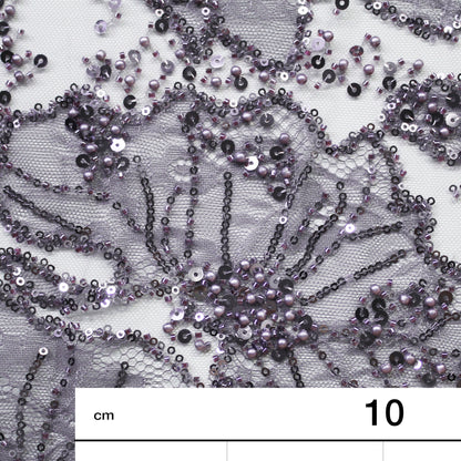 Tulle Alta Moda | Ricamato con Inserti in Pizzo, Perline, Corallini e Paillettes
