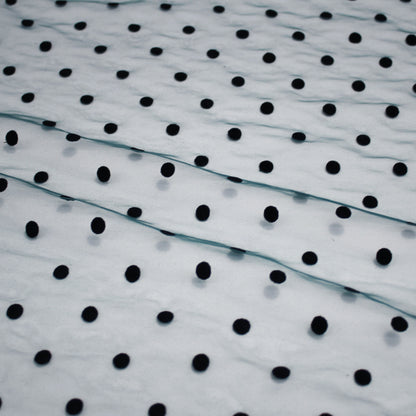 Large Flock Polka Dot Tulle