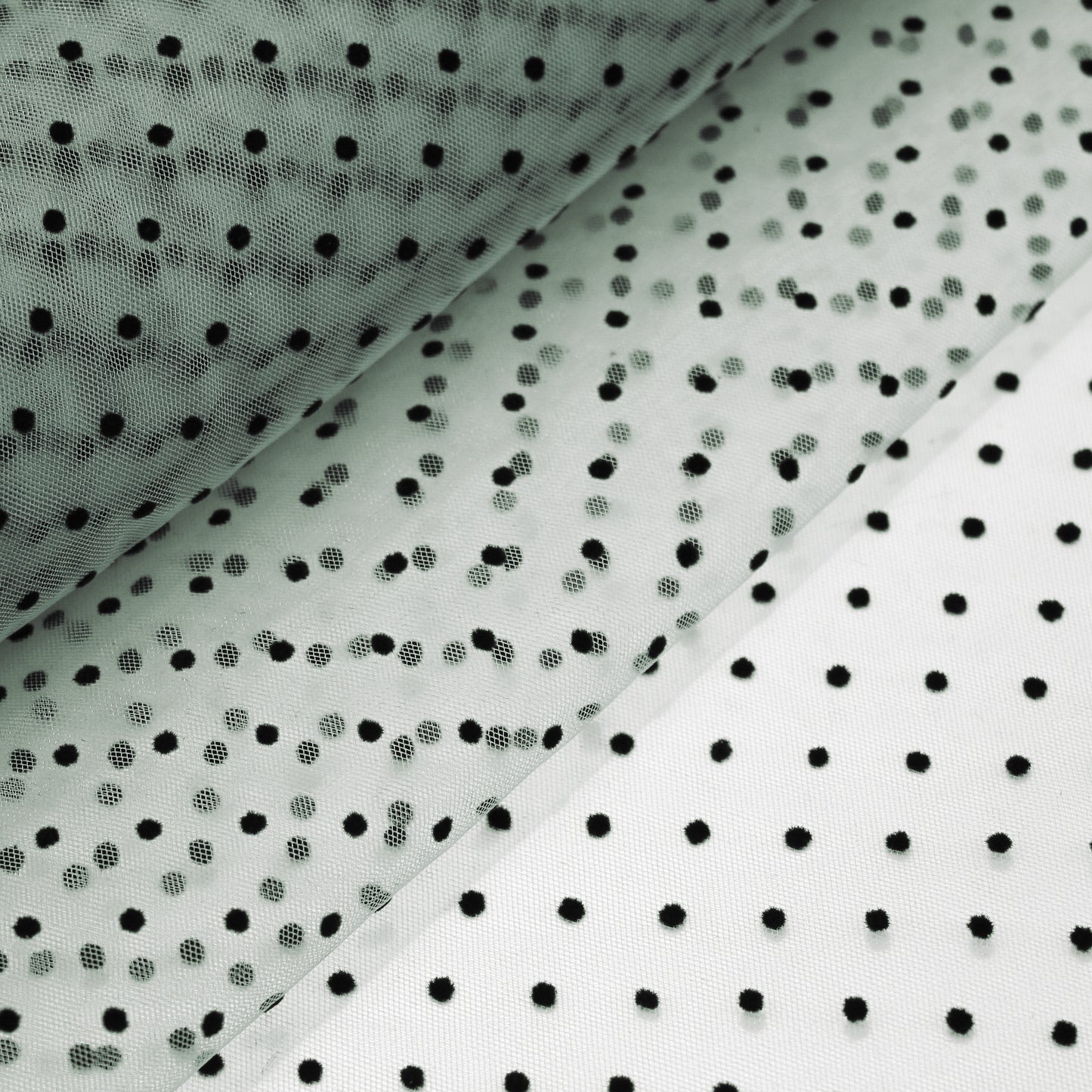 Tulle Flock Pois Piccoli