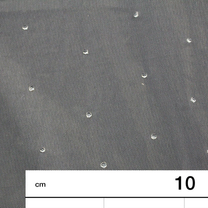Tulle Leggero con Applicazione di Strass Cristallo