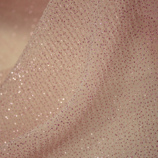 Plissé Tulle with Glitter