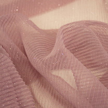 Plissé Tulle with Glitter