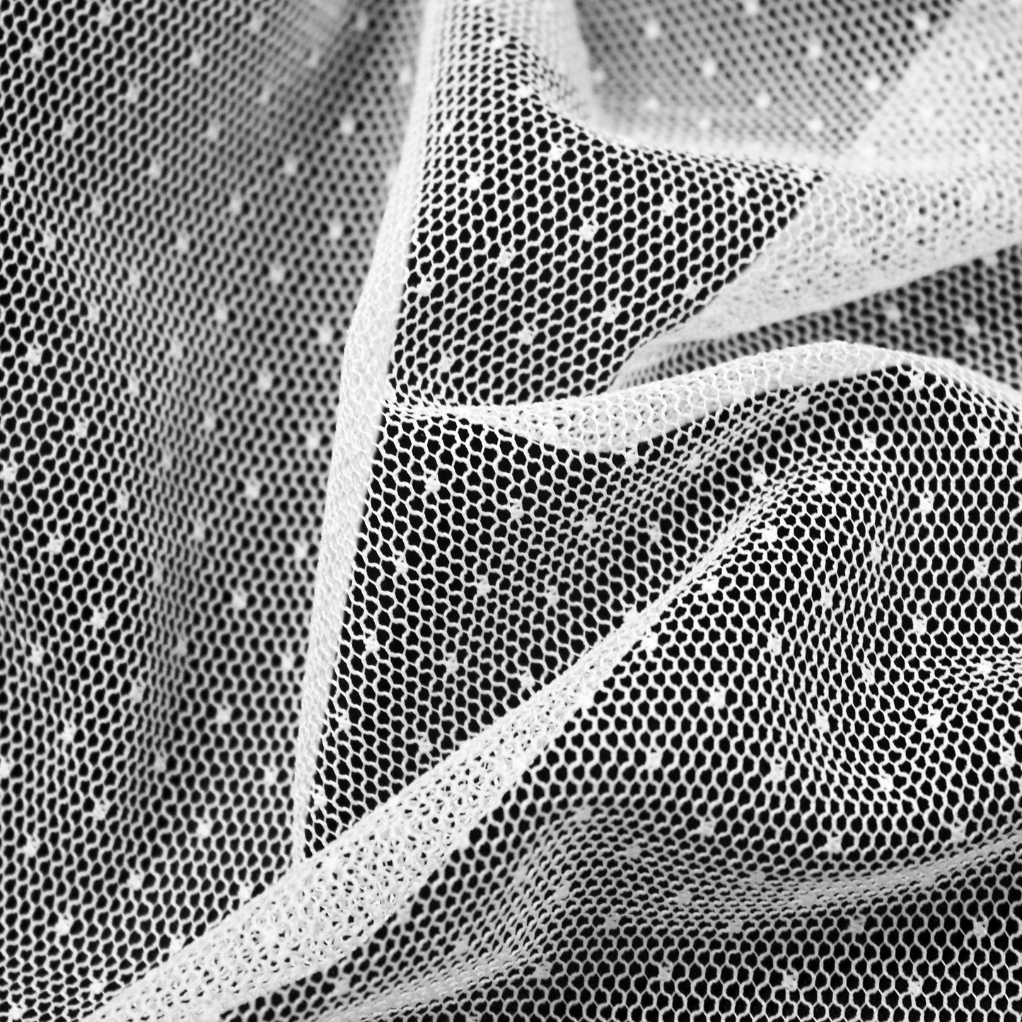 Tulle Alta Moda | Tessuto a Pois Piccoli in Trama (Point d'Esprit)