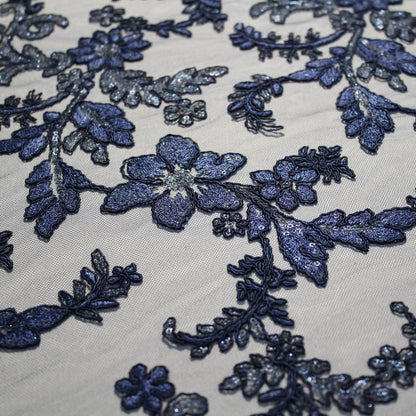 Tulle Rebrodè con fiori