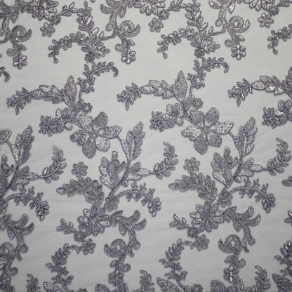 Tulle Rebrodè con fiori