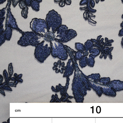 Tulle Rebrodè con fiori