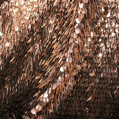 Cascading Waterfall Tulle with Large Bugle Beads and Sequins