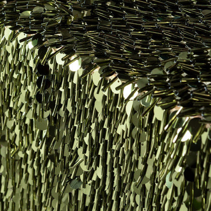 Cascading Waterfall Tulle with Large Bugle Beads and Sequins