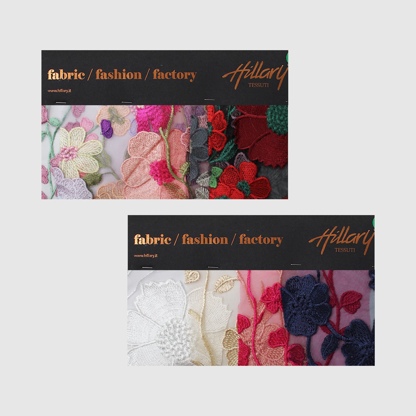 3D Multiform Flower and Leaf Embroidered Tulle