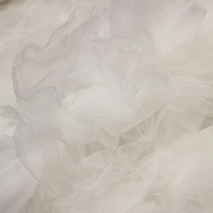 3D Tulle Embroidered with Large Flowers