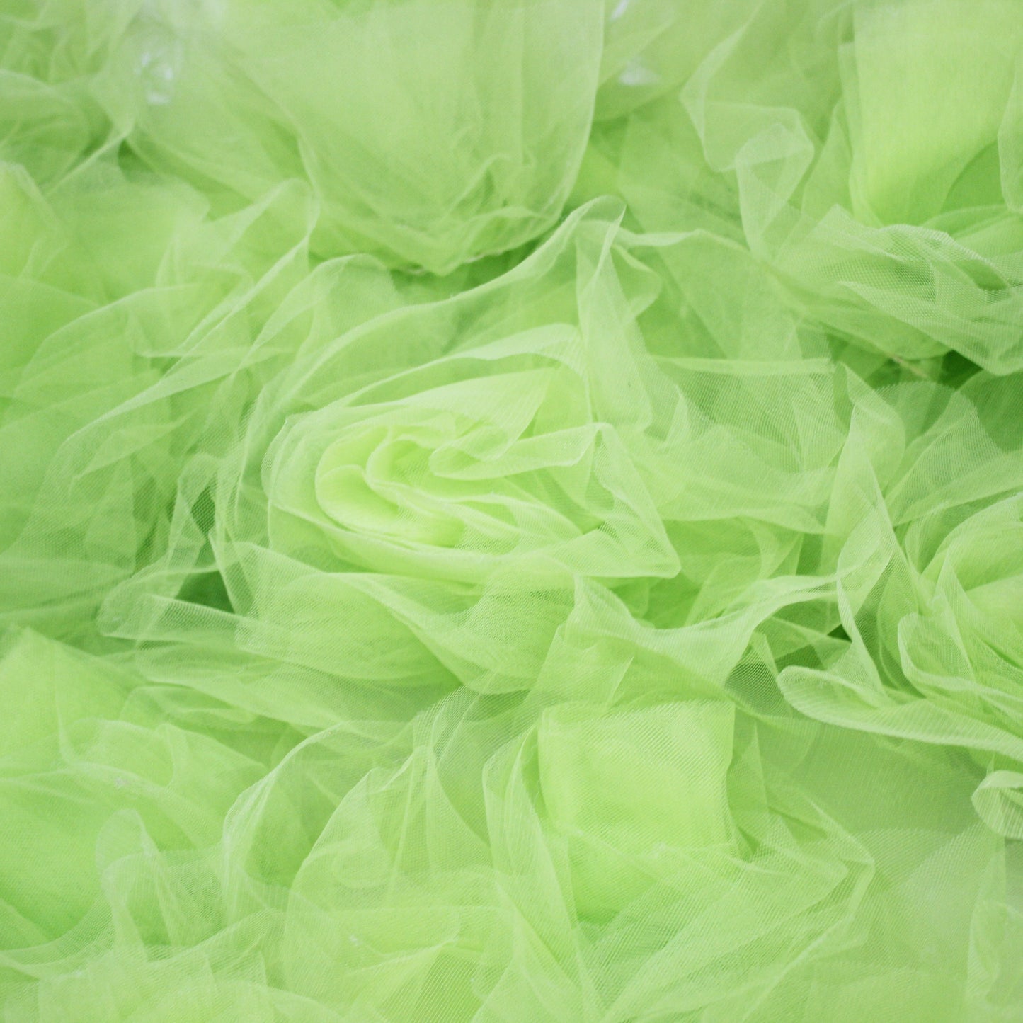 3D Tulle Embroidered with Large Flowers