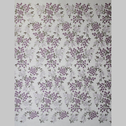 Tulle Ricamato Lavanda Fiori Piccoli Lurex