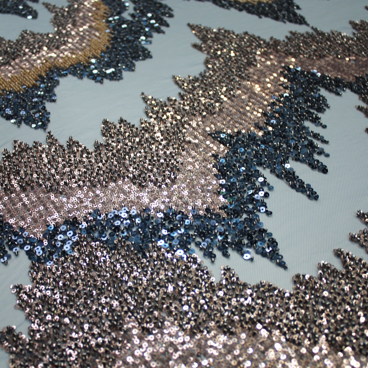 Embroidered Tulle with Multicolor Sequins