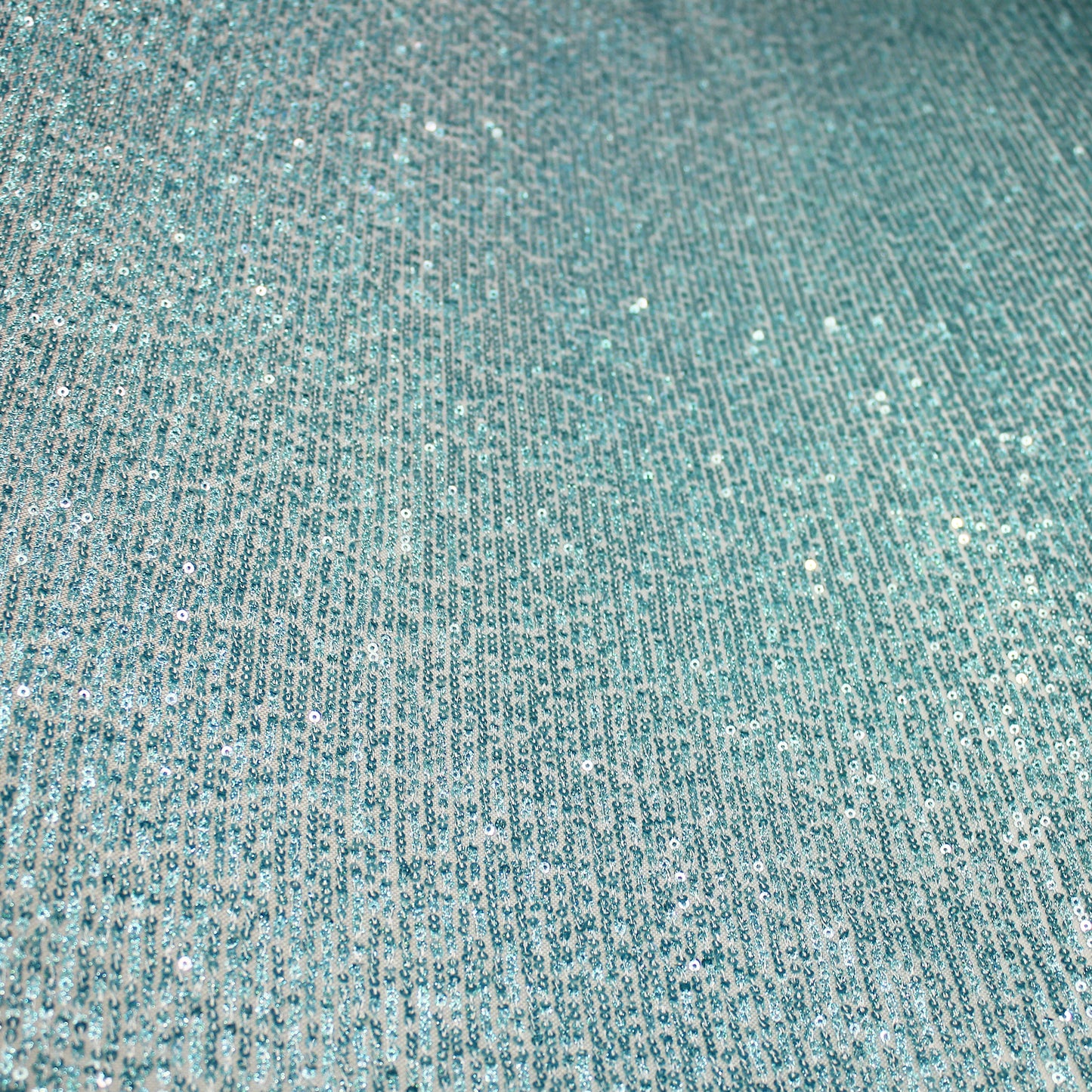 Embroidered Tulle with Small Vertical Iridescent Sequins