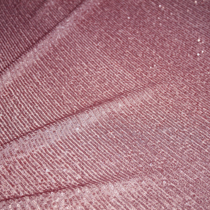 Embroidered Tulle with Small Vertical Iridescent Sequins