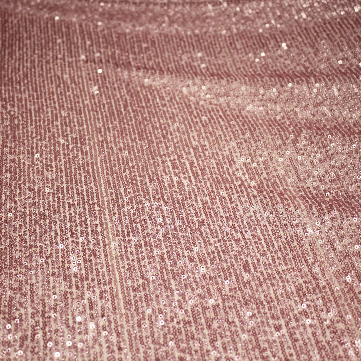 Embroidered Tulle with Small Vertical Iridescent Sequins