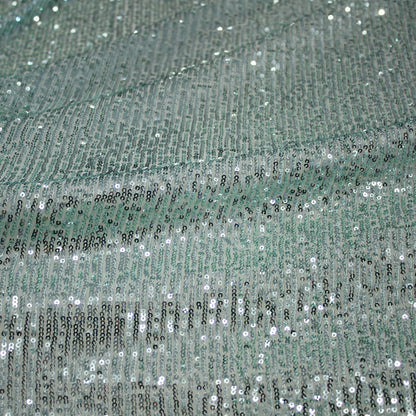 Embroidered Tulle with Tonal Sequins in Full Field