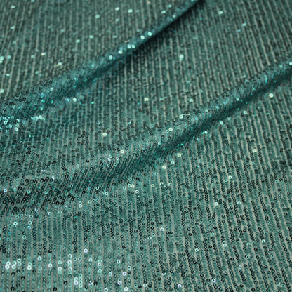 Embroidered Tulle with Tonal Sequins in Full Field
