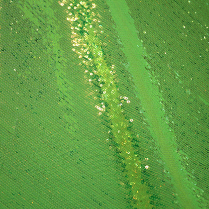 Tulle Ricamato con Paillettes a Campo Pieno Tonalità Fluo