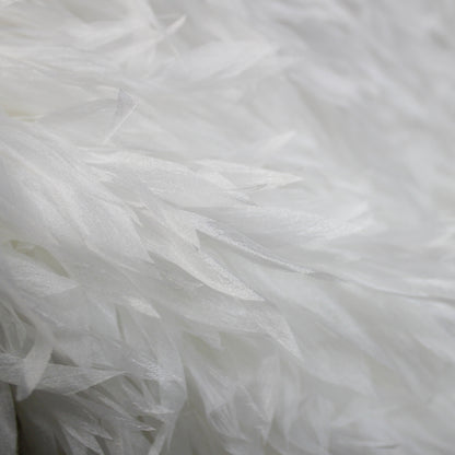 Sunflower Petal Embroidered Tulle | Tiered Waterfall Effect