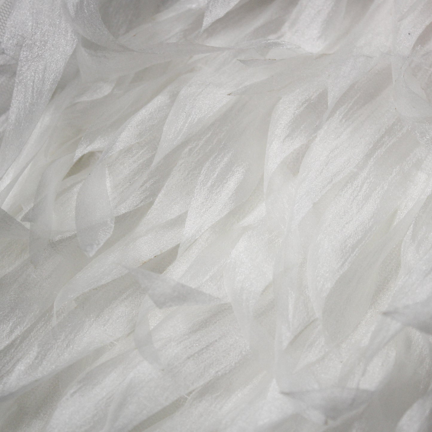 Sunflower Petal Embroidered Tulle | Tiered Waterfall Effect