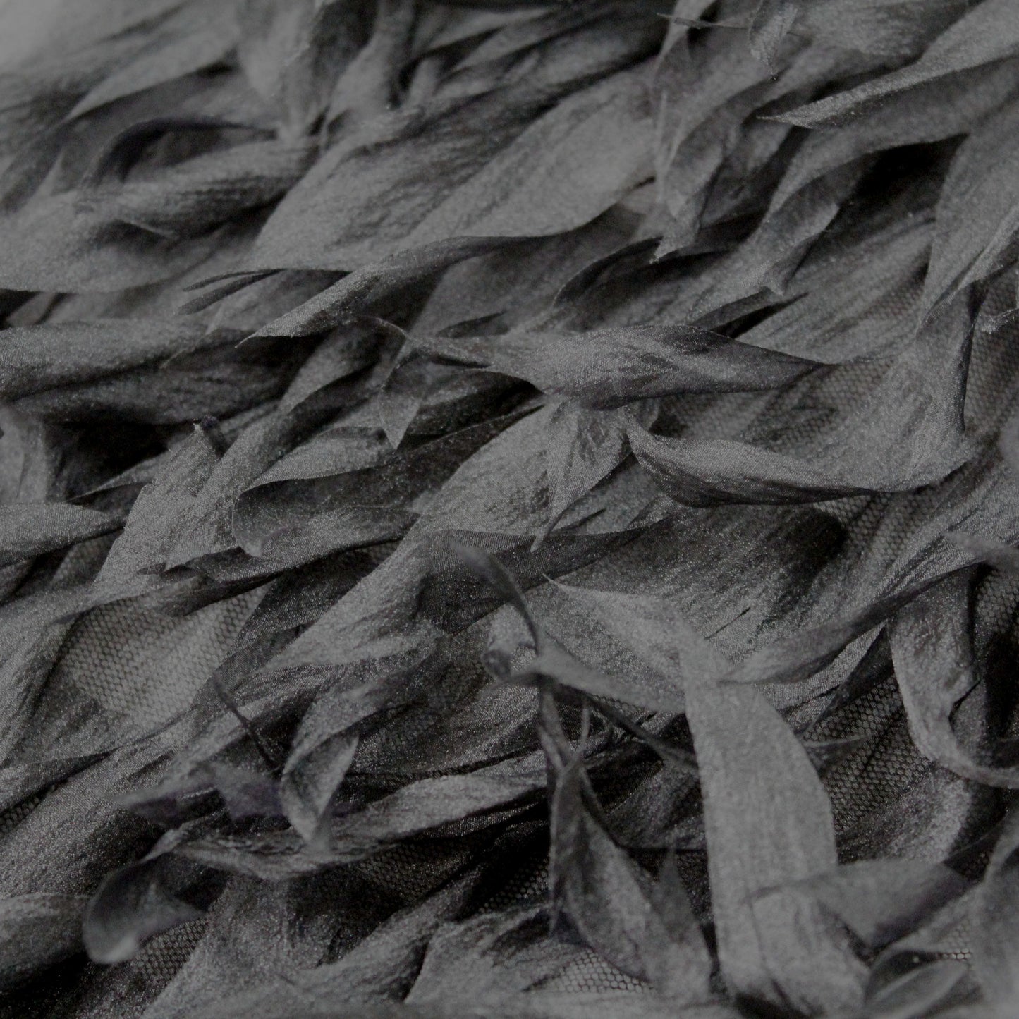 Sunflower Petal Embroidered Tulle | Tiered Waterfall Effect