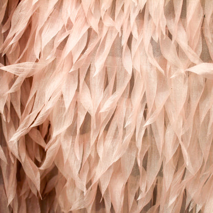 Sunflower Petal Embroidered Tulle | Tiered Waterfall Effect