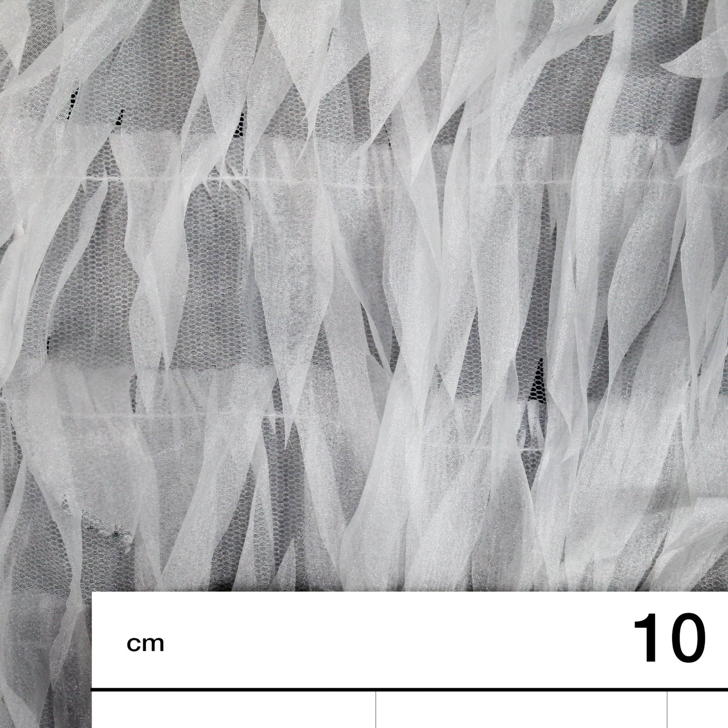 Sunflower Petal Embroidered Tulle | Tiered Waterfall Effect