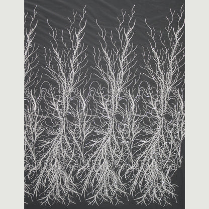 Haute Couture Tulle | Bridal Embroidered Tulle with Beads & Sequins in Dendritic Branching Pattern | TRW3364