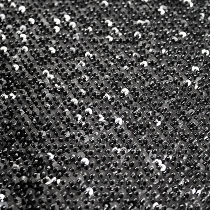 Tulle Tinta Unita Ricamato con Paillettes e Coralli a Campo Pieno